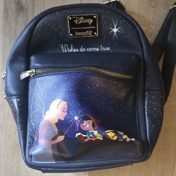 Loungefly Handbags - Loungefly Navy Blue Disney Backpack
